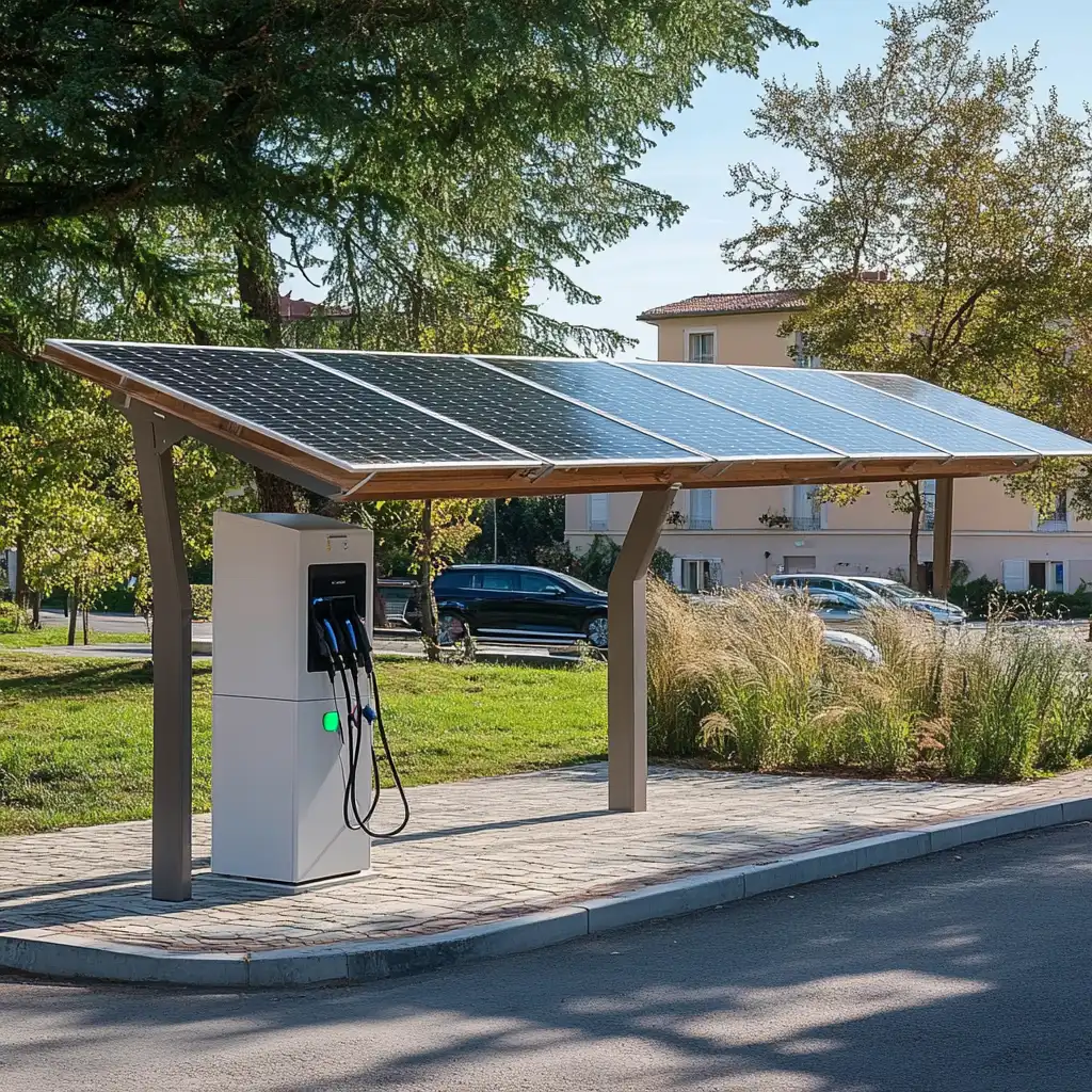 station de recharge solaire
